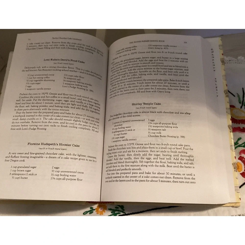 1st Edition Fannie‎ Farmer Baking Book 1984 hardcover dust jacket M Cunningham